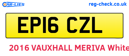 EP16CZL are the vehicle registration plates.