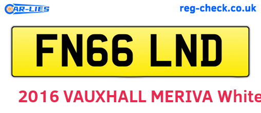 FN66LND are the vehicle registration plates.