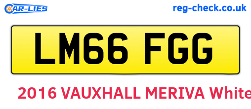 LM66FGG are the vehicle registration plates.