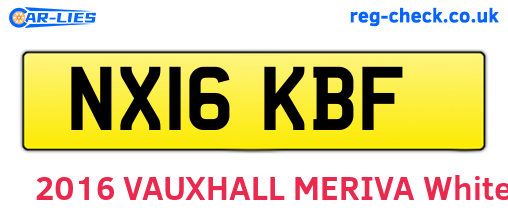 NX16KBF are the vehicle registration plates.
