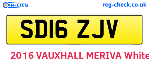SD16ZJV are the vehicle registration plates.