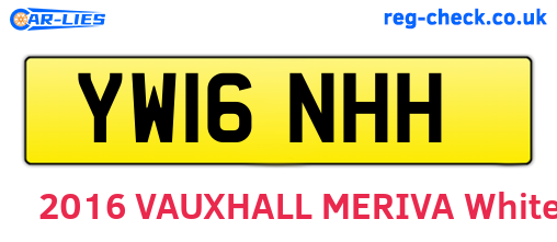 YW16NHH are the vehicle registration plates.