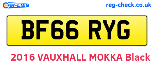 BF66RYG are the vehicle registration plates.