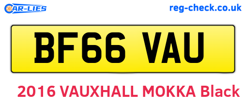 BF66VAU are the vehicle registration plates.