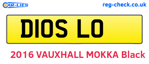 D10SLO are the vehicle registration plates.