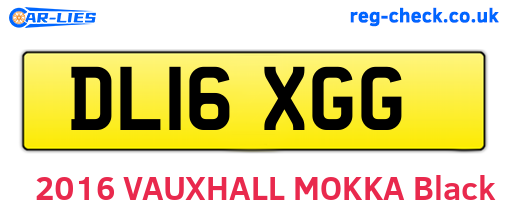 DL16XGG are the vehicle registration plates.