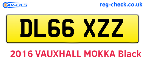 DL66XZZ are the vehicle registration plates.