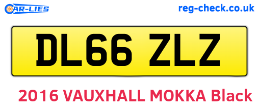 DL66ZLZ are the vehicle registration plates.