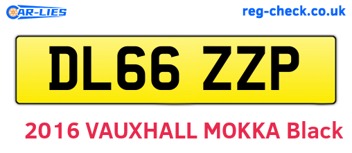 DL66ZZP are the vehicle registration plates.