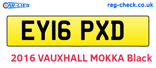 EY16PXD are the vehicle registration plates.