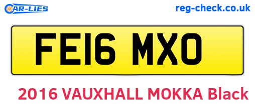 FE16MXO are the vehicle registration plates.