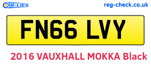 FN66LVY are the vehicle registration plates.
