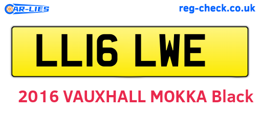 LL16LWE are the vehicle registration plates.