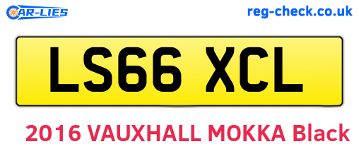 LS66XCL are the vehicle registration plates.