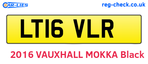 LT16VLR are the vehicle registration plates.