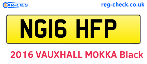 NG16HFP are the vehicle registration plates.