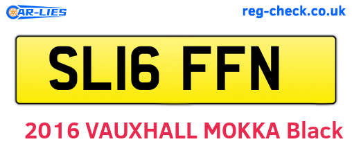 SL16FFN are the vehicle registration plates.