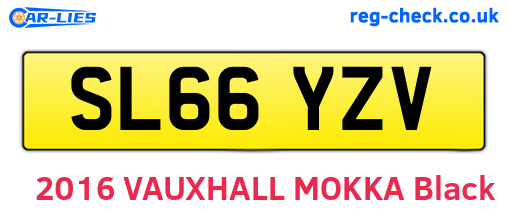 SL66YZV are the vehicle registration plates.