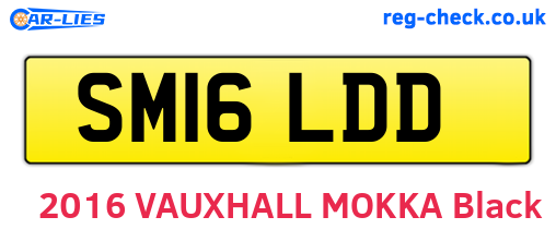 SM16LDD are the vehicle registration plates.