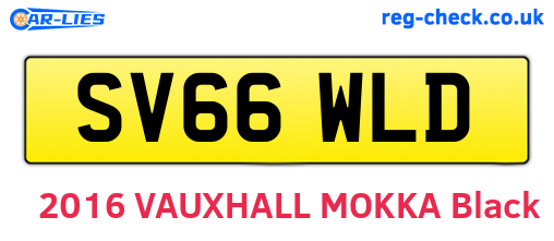 SV66WLD are the vehicle registration plates.