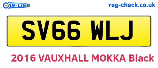 SV66WLJ are the vehicle registration plates.