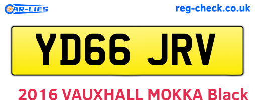 YD66JRV are the vehicle registration plates.