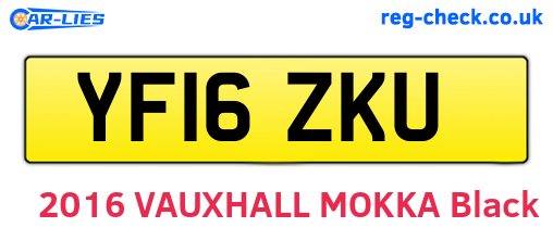YF16ZKU are the vehicle registration plates.