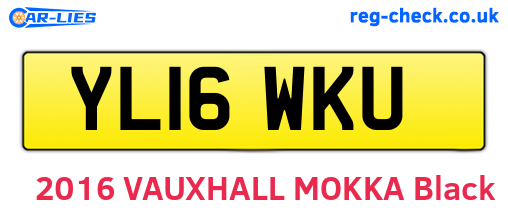 YL16WKU are the vehicle registration plates.