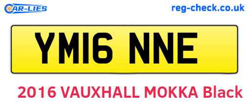 YM16NNE are the vehicle registration plates.