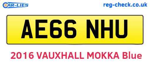 AE66NHU are the vehicle registration plates.
