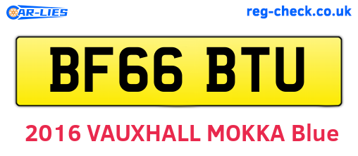 BF66BTU are the vehicle registration plates.