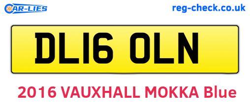 DL16OLN are the vehicle registration plates.