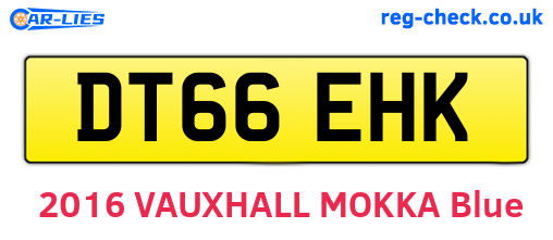 DT66EHK are the vehicle registration plates.