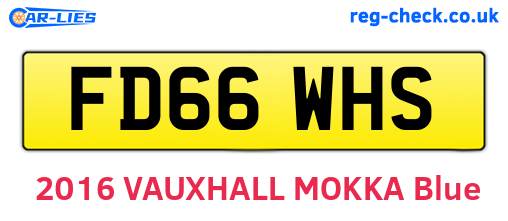 FD66WHS are the vehicle registration plates.