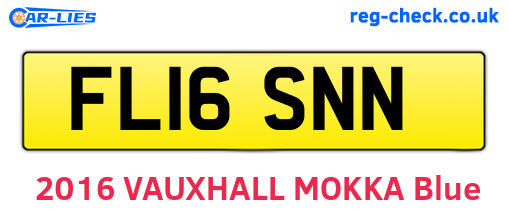 FL16SNN are the vehicle registration plates.