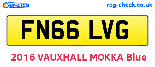 FN66LVG are the vehicle registration plates.