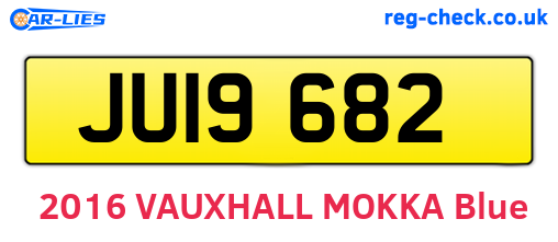 JUI9682 are the vehicle registration plates.