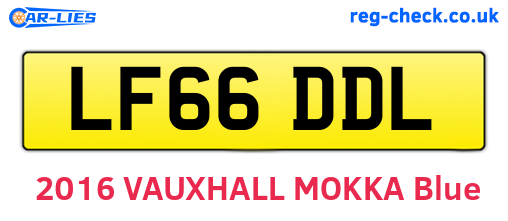 LF66DDL are the vehicle registration plates.