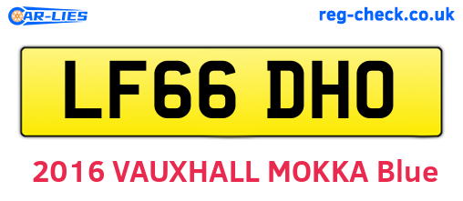 LF66DHO are the vehicle registration plates.