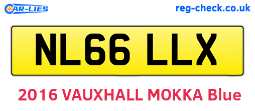 NL66LLX are the vehicle registration plates.