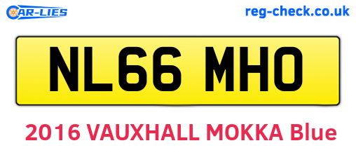 NL66MHO are the vehicle registration plates.
