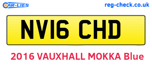 NV16CHD are the vehicle registration plates.