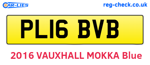PL16BVB are the vehicle registration plates.