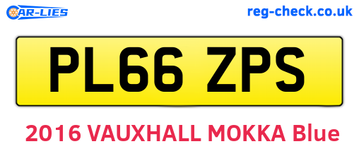 PL66ZPS are the vehicle registration plates.
