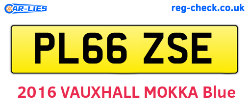 PL66ZSE are the vehicle registration plates.