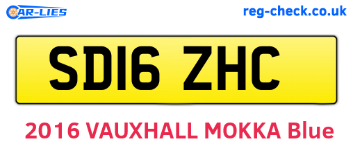 SD16ZHC are the vehicle registration plates.