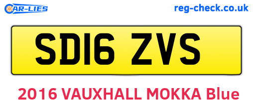 SD16ZVS are the vehicle registration plates.