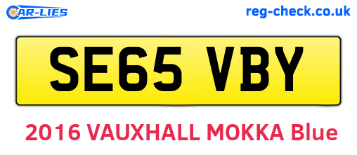 SE65VBY are the vehicle registration plates.