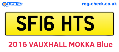 SF16HTS are the vehicle registration plates.