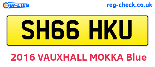 SH66HKU are the vehicle registration plates.